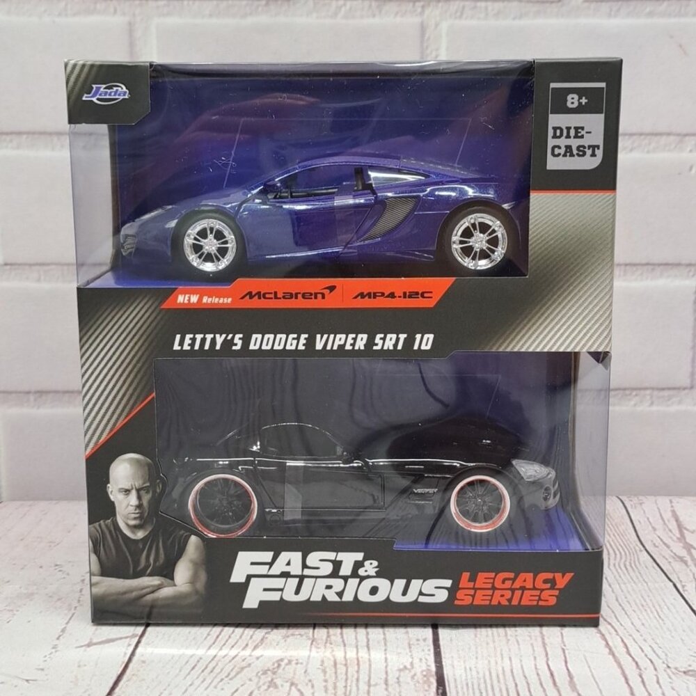 JADA TOYS 1/32 - MCLAREN MP4 12C & DODGE VIPER TWIN PACK - FAST AND FURIOUS 3569